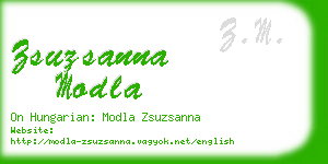 zsuzsanna modla business card